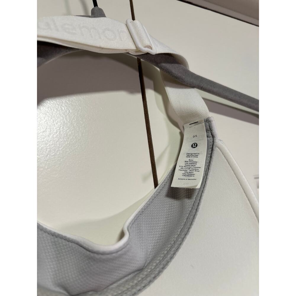 Lululemon White Visor Hat One Size - Picture 4 of 5